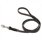 "Full Control" Leather Dog Leash with Braiding