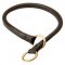 1/4 inch Wide Leather Choke Dog Collar