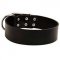 Adjustable Extra Wide Leather Dog Collar for Walking or Training