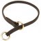 Silent Choke Leather Dog Collar for Training