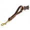 Short Leather Dog Leash with Handle