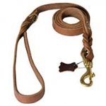 Reliable Leather Dog Leash for Training and Walking