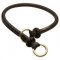 New Round Leather Choke Dog Collar