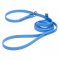 Solid Blue Biothane dog Leash and Collar Combo