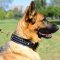 Braided Wide 2 ply Leather German shepherd Collar for Fashion Walking