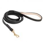 High-end Leather Dog Leash with Padded Handle