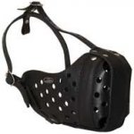 Heavy-Duty Leather Dog Muzzle for Attack / Agitation Training