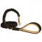 Braided Leather Dog Leash with Nappa Padded Handle