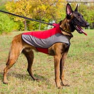 Warm Nylon Winter Belgain Malonois Coat for Walking