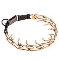 'Briar Patch' Dog Pinch Prong Collar with Click Lock Buckle of Curogan - 1/8 inch (3.2 mm)
