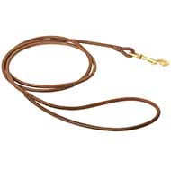 Durable Round Leather Dog Leash
