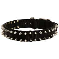 First-rate Nylon Nickel Spiked Dog Collar