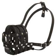 New Awesome Super Ventilated Leather Basket Muzzle