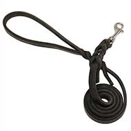 "Keep Closer" Leather Dog Lead with Stainless Steel Snap Hook