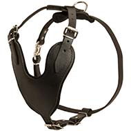 Adjustable Leather Dog Harness for Agitation / Protection / Attack Training