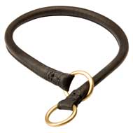 1/4 inch Wide Leather Choke Dog Collar