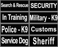 ID Patches for Harnesses and Collars