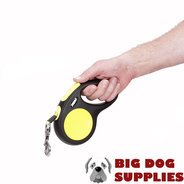 Neon Design Flexi Dog Lead for Handling Medium Breeds