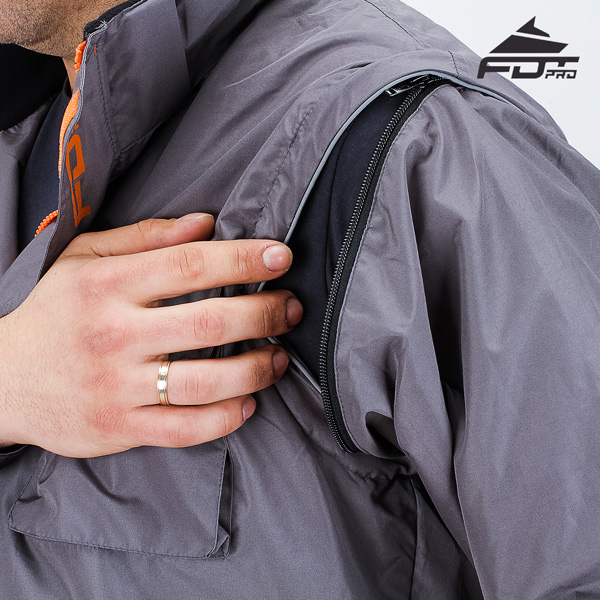 Reliable Zipper on Sleeve for FDT Pro Design Dog Trainer Jacket