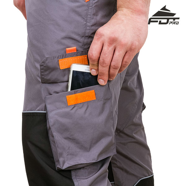 High Quality Pants with Side Pockets on Velcro fastener