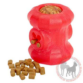 Eco-friendly Canine Rubber Toy for Treat Dispensing