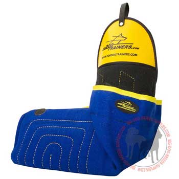 Sleeve bite for dog outward round handle