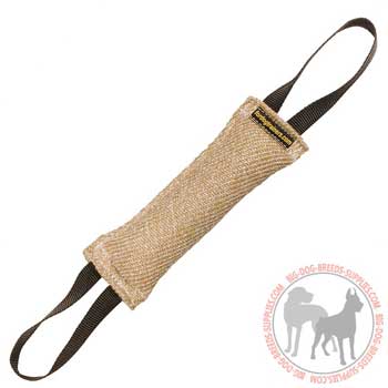 Jute Bite Tug with Nylon Handles