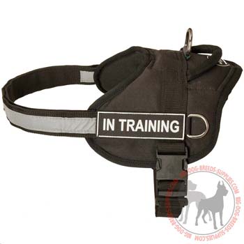 Nylon dog harness lightweight with ID patches