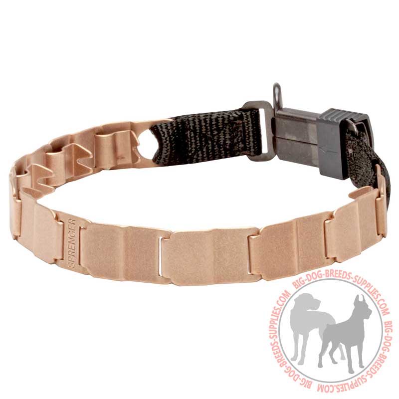 Jazzy Neck Tech Dog Prong Collar of Curogan - 19 inches (48 cm) - Click Image to Close