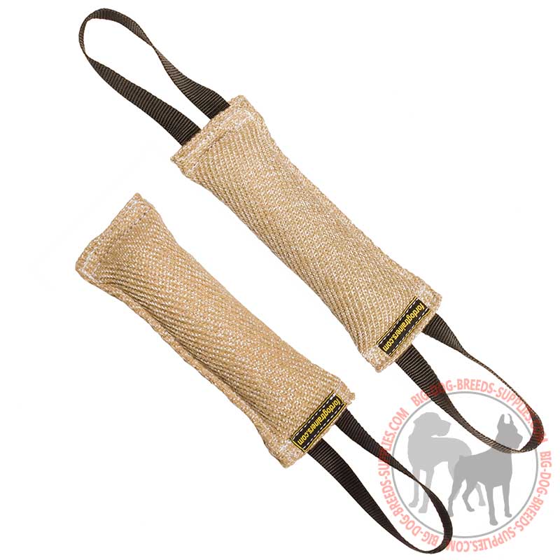 Jute Bite Tug with Nylon Handle