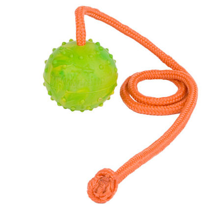 K9 Ball with Rope-Activity Dog Toy for Mastiff