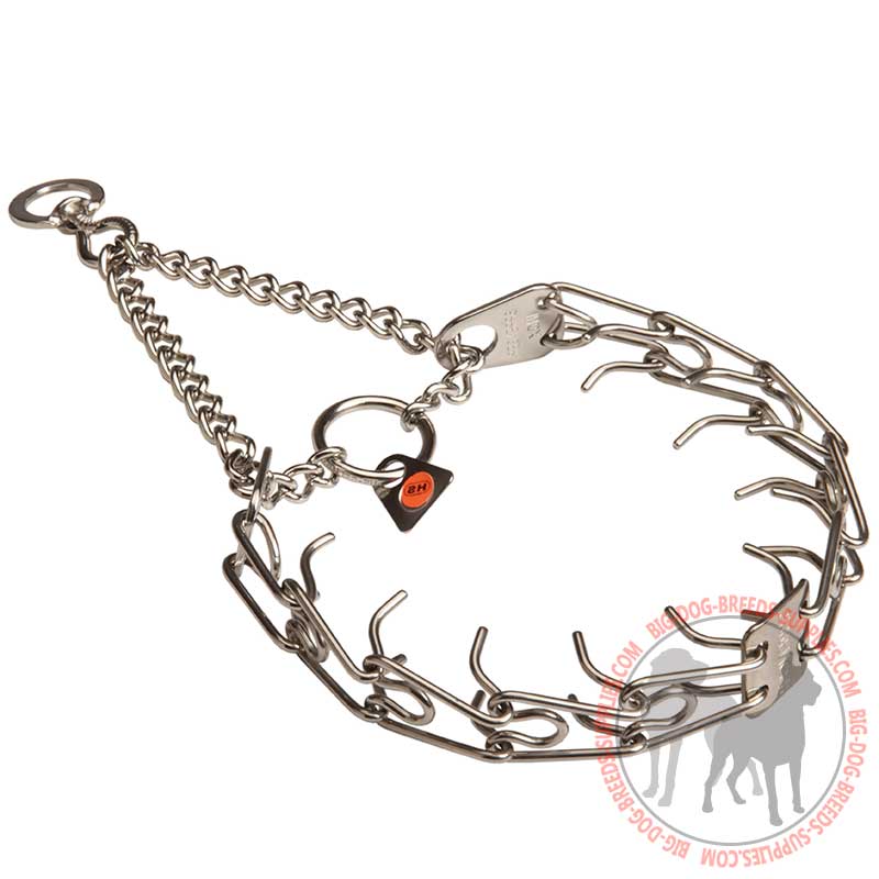 Stainless Steel Pinch Prong Collar for Dogs - 1/11 inch (2.25 mm)