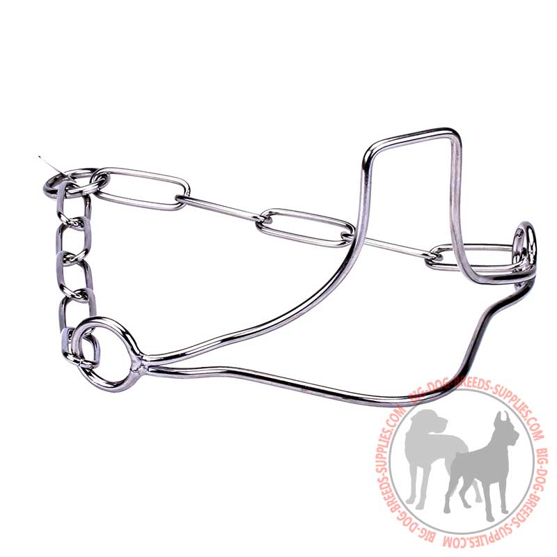 Quality Stainless Steel Show Dog Collar with Fur Saving Links - 1/9 inch (3 mm) link diameter