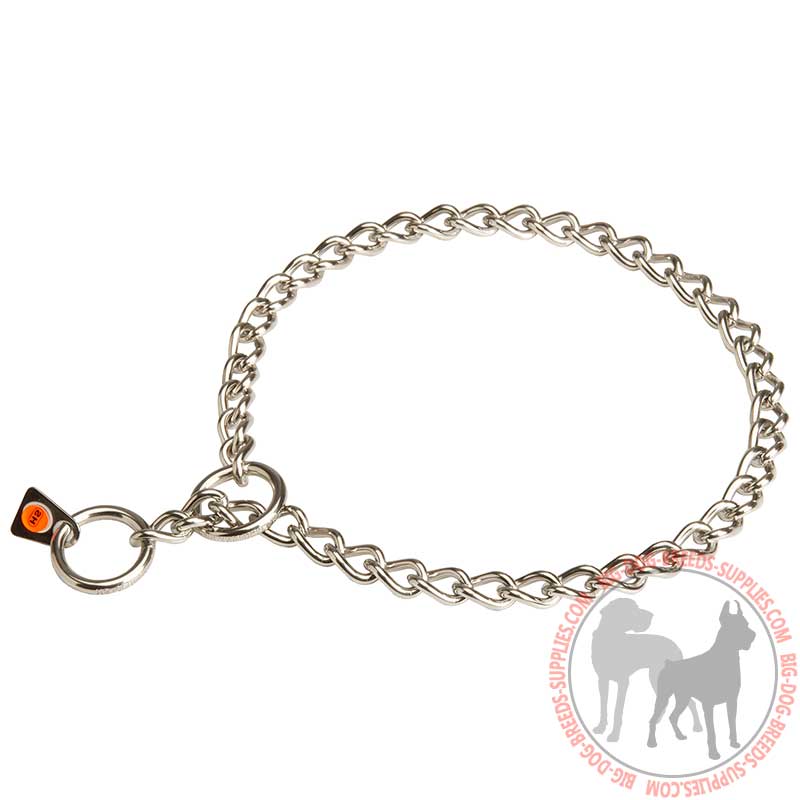 Herm Sprenger Stainless Steel Choke Dog Chain for Training and Correcting Behavior - 1/9 inch (3 mm)