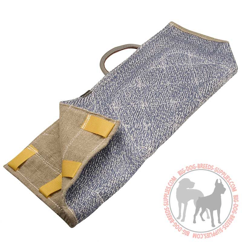 French Linen Dog Bite with Heavy-Duty Handle