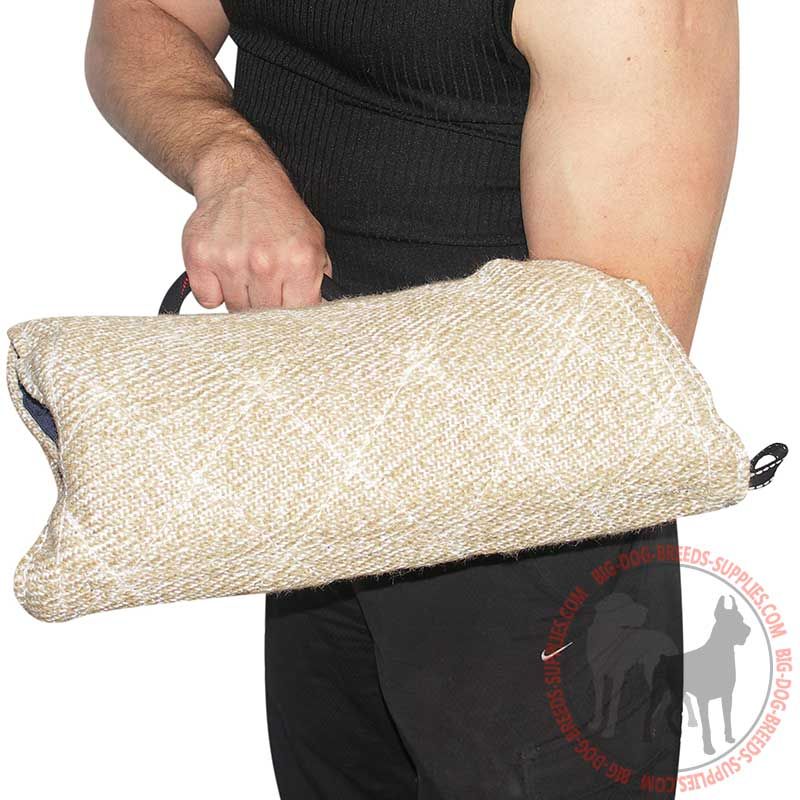 Jute Puppy Dog Bite Half Sleeve with Handle