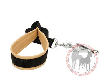 Dog leash with scissors-type hardware