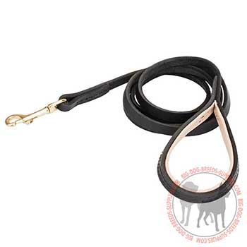 Leather Dog Leash with Rust Resistant Hardware