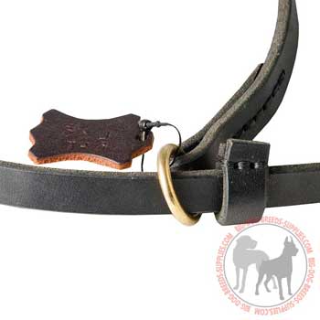 Leash choke collar with floating brass O-ring