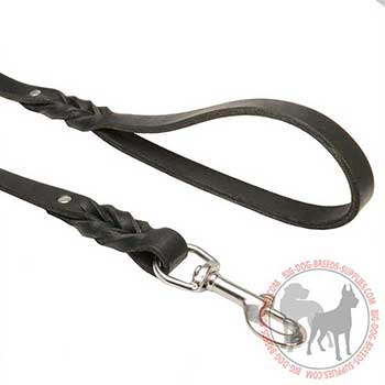 Leather Dog Leash of Genuine Leather