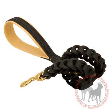 Leather Leash for Canine Walking and Training