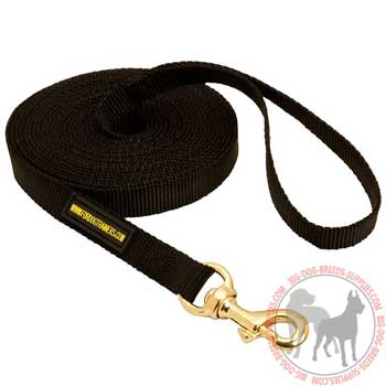 Nylon dog leash for patrolling and tracking