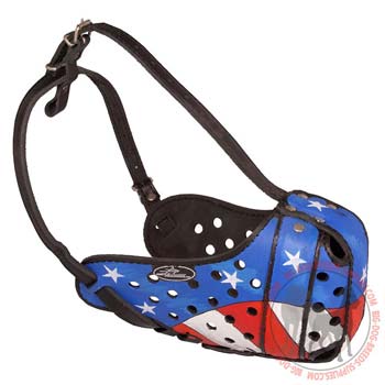 Unique Leather Muzzle for Dog Attack Training